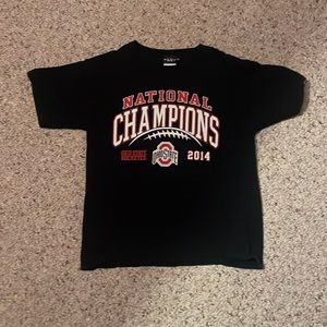 Kids Large Ohio State national championship shirt-2014